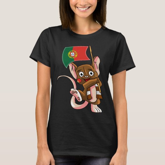 Portugese Fan Mouse Tシャツ (正面)