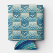 Portuguese Azulejo Blue Tile Pattern Can Cooler –  缶クーラー (裏面)