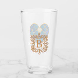 Portuguese Azulejo Heart Glass Cup タンブラーグラス