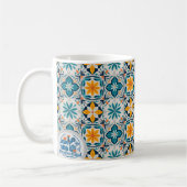 Portuguese Azulejo Mug – Traditional Tile Pattern  コーヒーマグカップ (左)