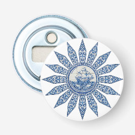 Portuguese Azulejo Ship Compass Rose Bottle Opener 栓抜き