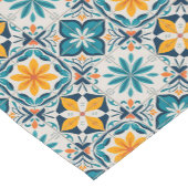 Portuguese Azulejo Tile Table Runner – Blue & Yell ショートテーブルランナー (コーナー)
