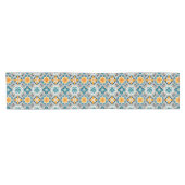 Portuguese Azulejo Tile Table Runner – Blue & Yell ショートテーブルランナー (横)