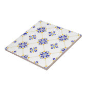 Portuguese Blue and Gold Azulejo Ceramic タイル (側面)