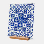 Portuguese Blue Azulejo Tile Acrylic Sign – Tradit アクリルサイン (傾斜)