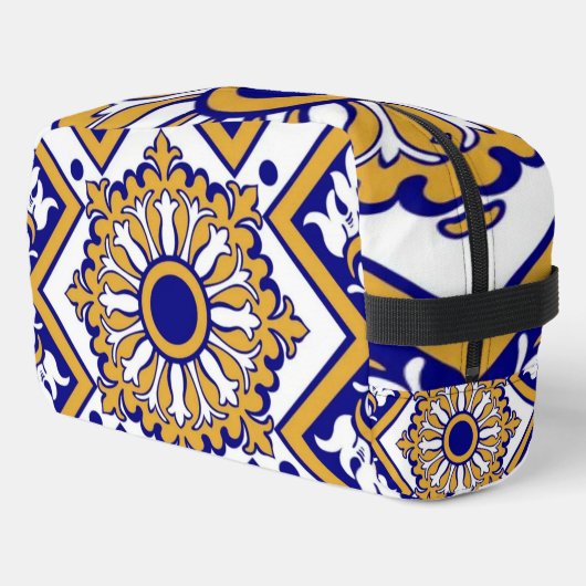 Portuguese Blue Yellow Mediterranean Floral ドップキット (左コーナー)