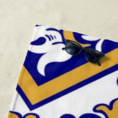 Portuguese Blue Yellow Mediterranean Floral  ビーチタオル (インサイチュ)