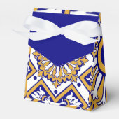 Portuguese Blue Yellow Mediterranean Floral フェイバーボックス (正面サイド)