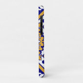 Portuguese Blue Yellow Mediterranean Floral  Case-Mate iPhoneケース (裏面/左)