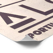 Portuguese Coast Wall Art Sunlit Cliffs and Calm ポスター (角)