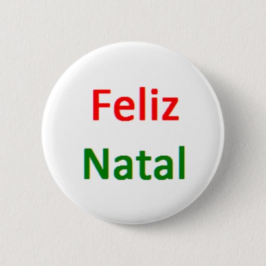 portuguese feliz natal 缶バッジ (正面)