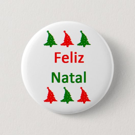 portuguese feliz natal 缶バッジ (正面)