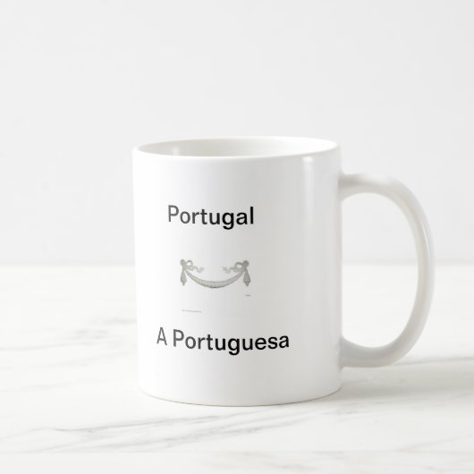 Portuguese Flag Mug With name of Portuguese Anthem コーヒーマグカップ (右)