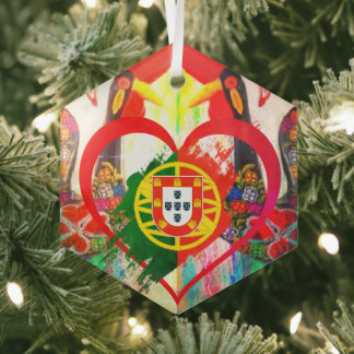 Portuguese folk art ガラスオーナメント
