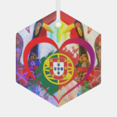 Portuguese folk art ガラスオーナメント (正面)