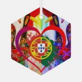 Portuguese folk art ガラスオーナメント (裏面)