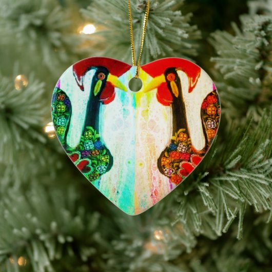 Portuguese folk art セラミックオーナメント (ツリー)