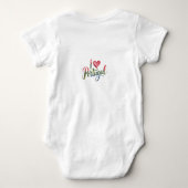 Portuguese Galo de Barcelos Coffee Baby Bodysuit – ベビーボディスーツ (裏面)