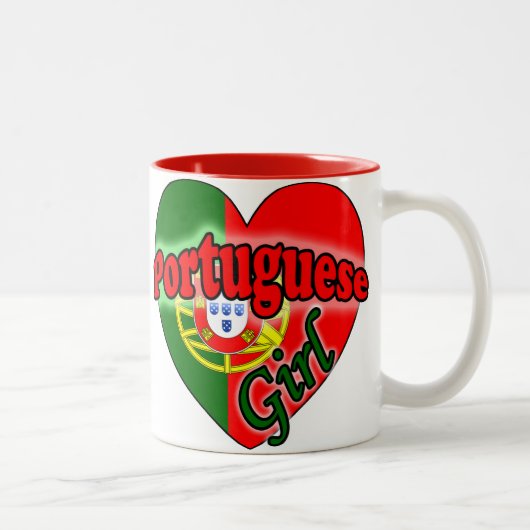 Portuguese Girl ツートーンマグカップ (右)
