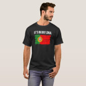 Portuguese It's In My DNA Portugal Flag Tシャツ (正面フル)