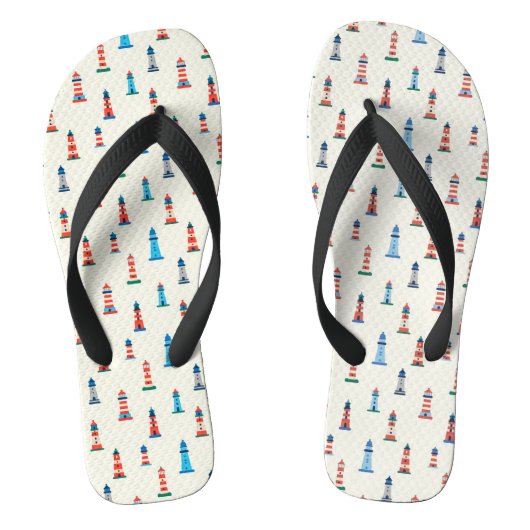 Portuguese Lighthouse Flip Flops | Coastal Portuga ビーチサンダル (フットベッド)