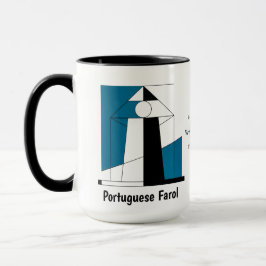 Portuguese Lighthouse Mug – Modern Farol Art Coffe マグカップ