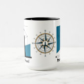 Portuguese Lighthouse Mug – Modern Farol Art Coffe マグカップ (中央)