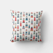 Portuguese Lighthouse Pattern Throw Pillow – Coast クッション (正面)