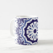 Portuguese ornamental azulejo ceramic. Minimal des コーヒーマグカップ (正面左)