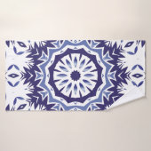 Portuguese ornamental azulejo ceramic. Minimal des バスタオル (バスタオル)