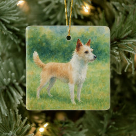 Portuguese Podengo セラミックオーナメント