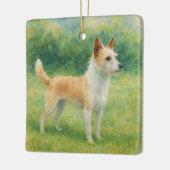 Portuguese Podengo セラミックオーナメント (左)