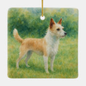 Portuguese Podengo セラミックオーナメント (裏面)