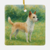 Portuguese Podengo セラミックオーナメント (正面)