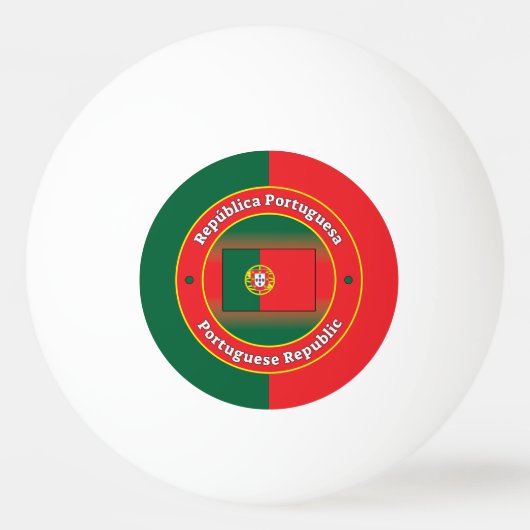 Portuguese Republic 卓球ボール (正面)