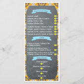 Portuguese Restaurant Menu メニュー (裏面)