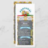 Portuguese Restaurant Menu メニュー (正面/裏面)