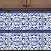 Portuguese Tile Art Coasters Vibrant Blue & White タイル