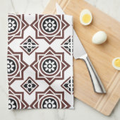 Portuguese tiles 2 - Igreja do Carmo キッチンタオル (四つ折り)