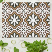 Portuguese tiles 3 キッチンタオル (折り畳み)