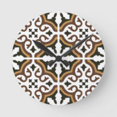 Portuguese tiles 3 ラウンド壁時計 (正面)