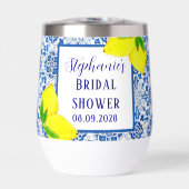 Portuguese Tiles Lemon Mediterranean Bridal shower (正面)