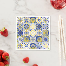 Portuguese Tiles Pattern  スタンダードカクテルナプキン