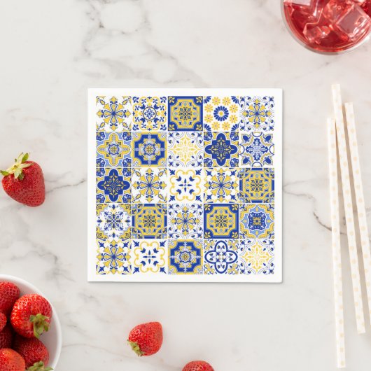 Portuguese Tiles Pattern  スタンダードカクテルナプキン (インサイチュ)