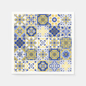 Portuguese Tiles Pattern  スタンダードカクテルナプキン (正面)