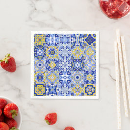 Portuguese Tiles Pattern  スタンダードカクテルナプキン
