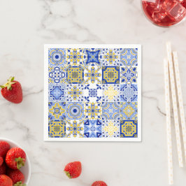 Portuguese Tiles Pattern  スタンダードカクテルナプキン