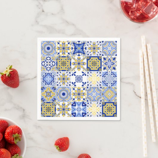 Portuguese Tiles Pattern  スタンダードカクテルナプキン (インサイチュ)