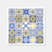 Portuguese Tiles Pattern  スタンダードカクテルナプキン (正面)