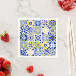 Portuguese Tiles Pattern  スタンダードカクテルナプキン